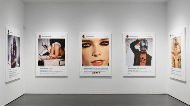 Photo by Rob McKeever. "RICHARD PRINCE: New Portraits" installation view. Image courtesy Gagosian Gallery.