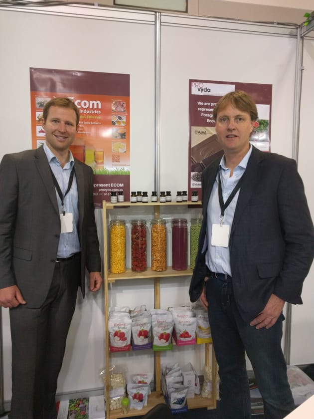 On the Provyda stand, there were two main focuses: chocolate and freeze-dried products. 
The chocolate comes with a twist: unique flavour combinations such as beetroot chocolate, chipotle chocolate, and lychee chocolate. The aim, says Alex McDonald, professional services manager at Provyda, is to give customers combinations they may not have thought of and provide them with a memorable sensory experience. Additionally, the fruit-and-veg chocolate combos also hold appeal for the health confectionery market and boast a strong ratio of fruit and veg to chocolate. 
Freeze-dried and powdered products ran the gamut, from beetroot powder, kale powder, and freeze-dried kimchi to freeze-dried marshmallows and cheese from Forager Foods. Because these products have no moisture, they are shelf-stable and require no refrigeration.