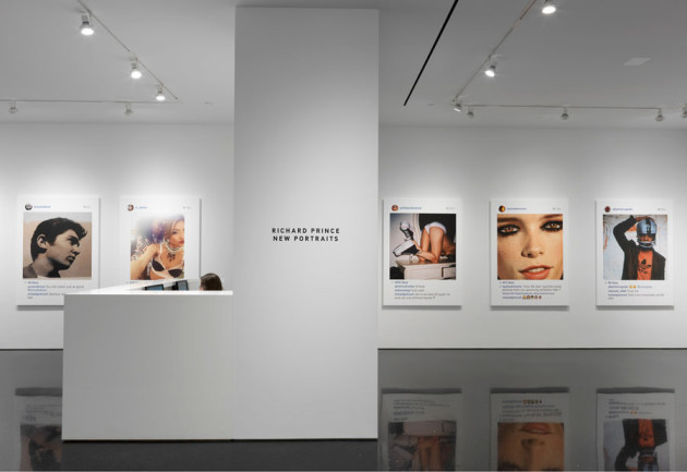 Photo by Rob McKeever. "RICHARD PRINCE: New Portraits" installation view. Image courtesy Gagosian Gallery.