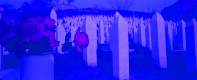 Lions Cemetery. Sarajevo, Bosnia 2004. The Lost Rolls Project. &copy; Ron Haviv.