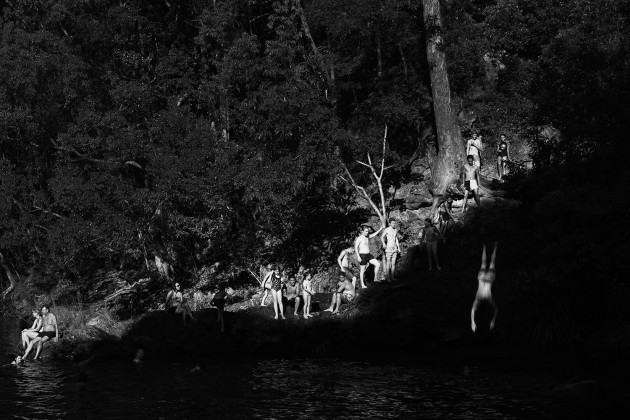 Jumper #1, 2016, from the series, Jumpers. &copy; Russell Shakespeare.