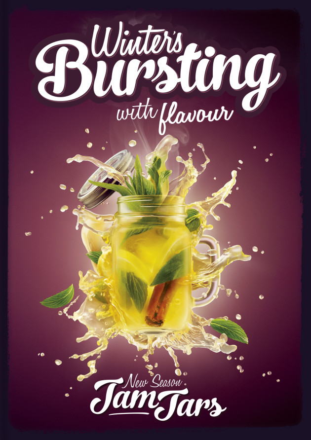 His final results saw countless alcohol brands knocking at his door with the desire for something similar. Ultimately, Hudson believes that a good team is what makes a successful campaign. To produce the images for the campaign, Limehouse creative went through five-hundred individual splashes in order to create the final result, which is made up of five to ten splashes. 
<br /><br />
<b>Photographer: Jeremy Hudson<br>
www.jeremyhudsonphoto.com<br>
Campaign: Summer and Winter drinks. "JamJars bursting with flavour"<br>
Client: Diageo<br>
Agency: The Station Agency<br>
Creative director: Lynton Peddie<br>
Account director: Polly Davis<br>
Retouching: Limehouse creative</b>