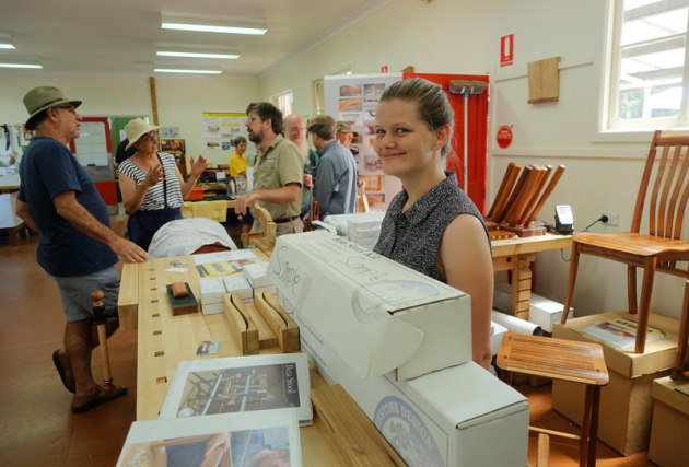 Aynia Dunstone mans the fort while Evan Dunstone, Dunstone Design takes care of business.