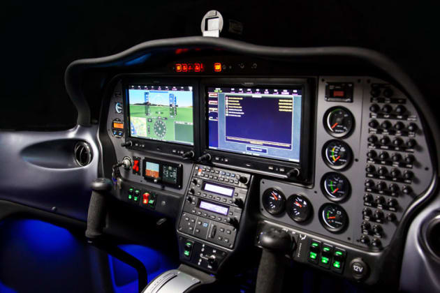 The flagship option of the P2002 Sierra Generation II instrument panel is Garmin G3X avionics. (Tecnam)