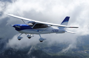 Tecnam's P2010 is an all-new high-wing design that seats four. (Tecnam)