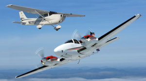 Textron Aviation bring together the iconic aircraft of the Cessna and Beechcraft companies. (Digital image Steve Hitchen)