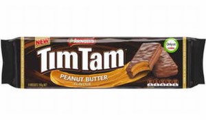 Arnott&rsquo;s peanut butter flavoured Tim Tams earned a Choice Shonky Award.