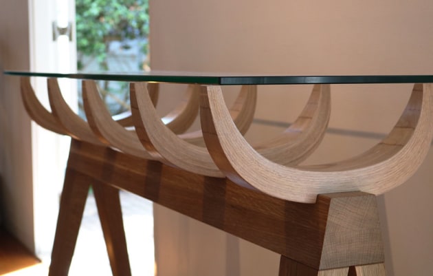 Kanun, Onsel, Trestle Hallway Table. Photo: Ilana Nathan