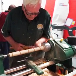 Darrell Smith shows how to turn a traditional Scottish porridge stirrer.