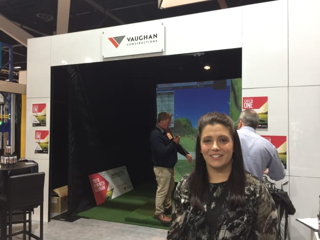 At Vaughan Constructions&rsquo; stand, there was a bit of fun to be had with an interactive golf game, with the visitor to get the closest to a hole-in-one is in line to win a trip to Tassie. 

The company has been working on a number of projects, Vaughan&rsquo;s Colette De Maria said, including an expansion of the Melbourne operations of wholesale grocery company PFD Food Services.