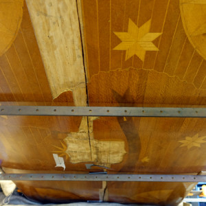 Sneak peek at the table to be refurbished by WSQ members at the behest of Brisbane City Council.