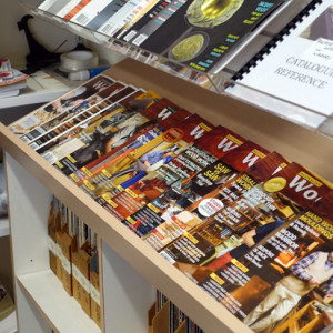 AWR mags have a prominent spot in the library display...of course!