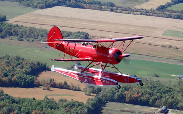Waco's news radial engined floatplane amphibian. (Waco)