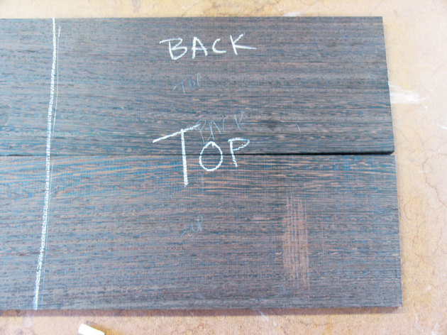 3. Two of the 13mm boards are stacked in order, then &lsquo;opened&rsquo; much in the same way as a book.