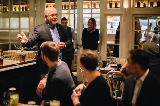 Master distiller Eddie Russell, host of the Wild Turkey Masters of Conviction tour.