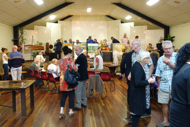 View towards the Wootha Prize display on opening night, May 29, 2016.