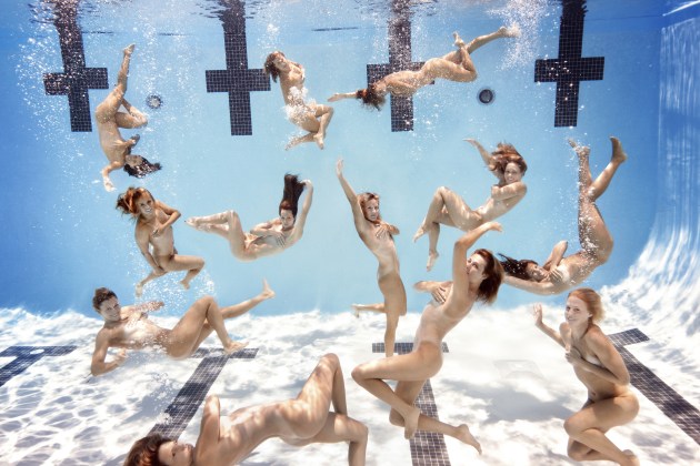 US Women&rsquo;s Water Polo Team for the body issue of ESPN. &copy; Art Streiber.