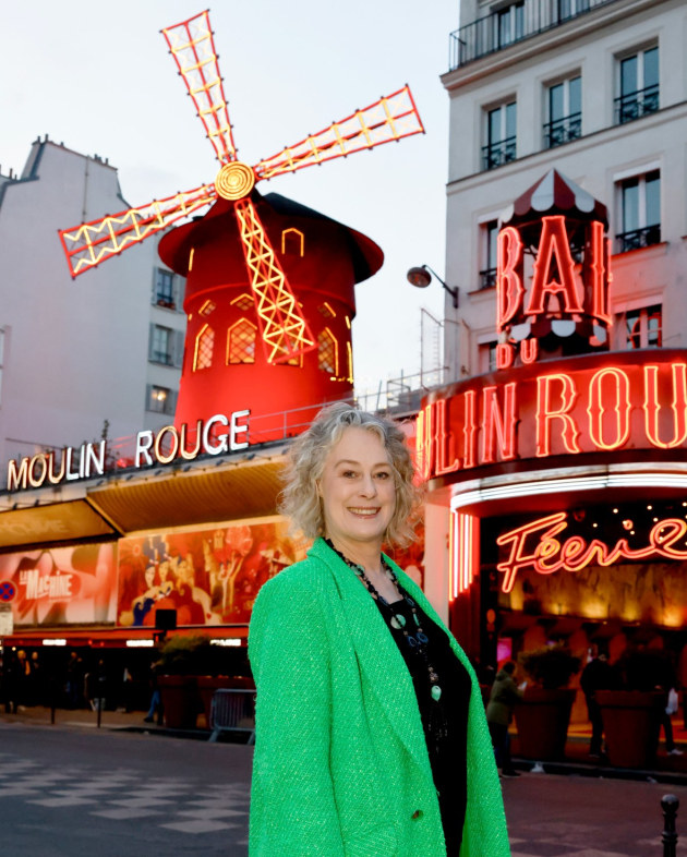 Pharaoh outside the Moulin Rouge in Paris