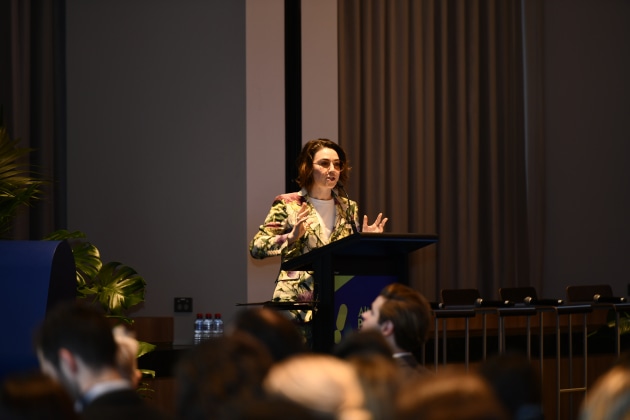The MC for AltProteins22 Alice Zaslavsky.