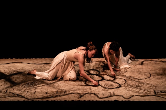 Olivia Adams (left) and creator and performer Keia McGrady; photo by Gabrielle Comerfield.