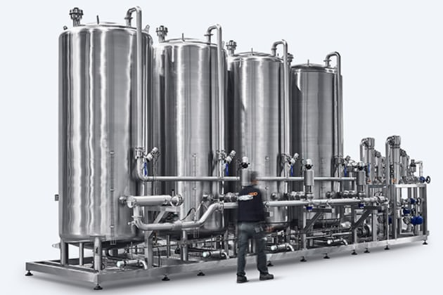 A large HRS MT (multi tank) CIP system.