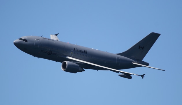 A long way from home - a Royal Canadian Air Force CC-150 Polaris participated in the flying display.
Credit: Nigel Pittaway