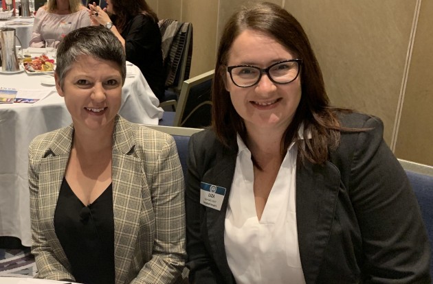 Women in Packaging keynote speaker Nikki Moeschinger, MD of BrandOpus and panellist Liza Vernalls, director of Packaging, Campbell Arnott's.
