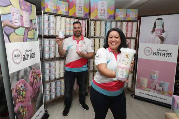 Our March 2021 Rising Star is Paola and Michael Karamallis and their fabulous fairy floss business Fluffy Crunch.