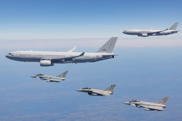 A330 Multi Role Tanker Transport Multinational MRTT Fleet. 

Credit: Airbus / Bundeswehr / Christian Timmig