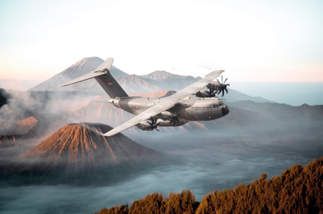 The Indonesia Ministry of Defence has placed an order for two Airbus A400M aircraft in multirole tanker and transport configuration. (Airbus)