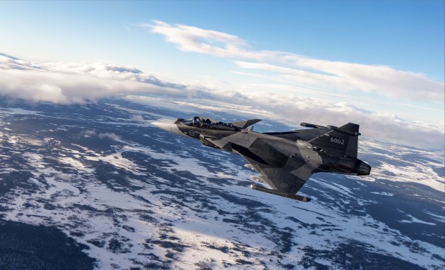Saab has confirmed its intention to collaborate with several of Canada&rsquo;s major international aerospace firms including CAE, IMP and Magellan Aerospace, as its principal Canadian industry partners if Gripen E is selected by the Government of Canada.

Credit: Saab