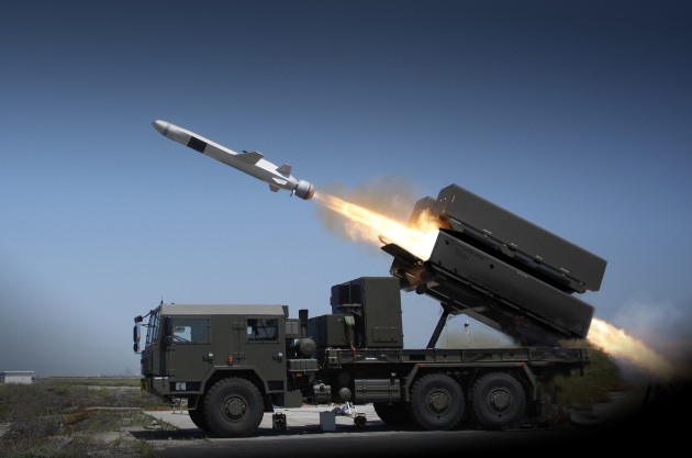 The Naval Strike Missile Coastal Defence System is launched.
Credit: Kongsberg