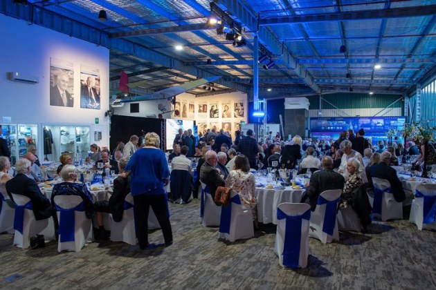 AAHOF induction dinners are held in the AAHOF space above the HARS hangar at Shellharbour Airport. (AAHOF)