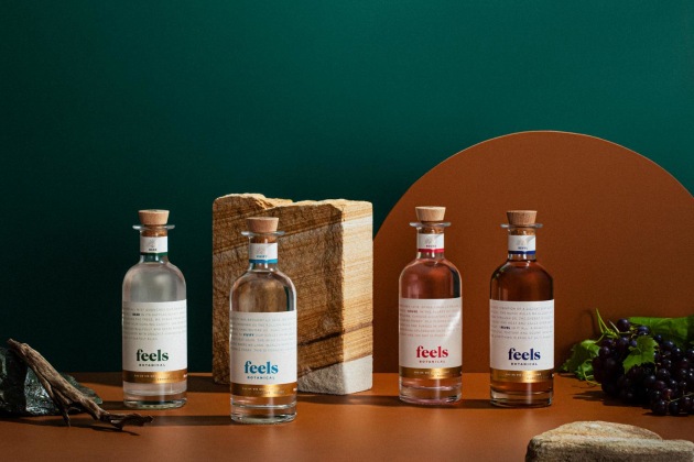 Feels Botanical's eau de vie blends are designed to give drinkers all the feels. Image: Feels