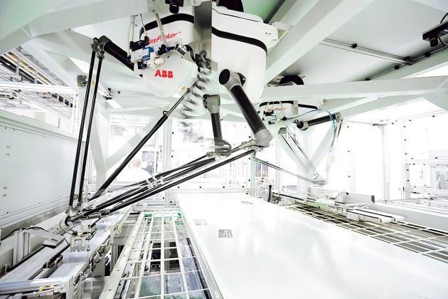 ABB's new flexible delta robot, the IRB 390 FlexPacker.
