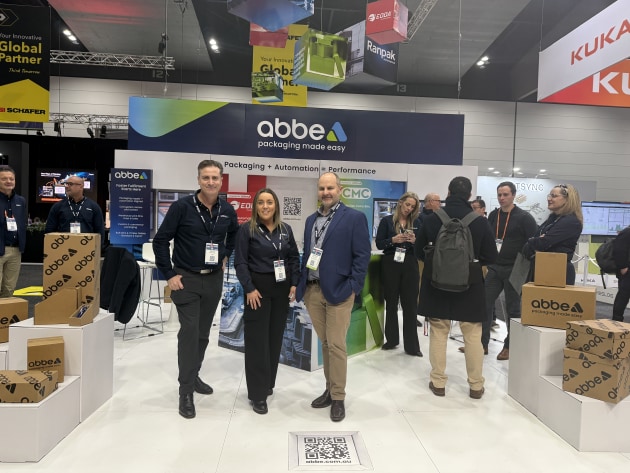 As usual, Abbe's stand was one of the most colourful and impressive at the expo. Pictured l-r: Daniel O'Sullivan, Paula Moussa, and Anthony O'Sullivan.