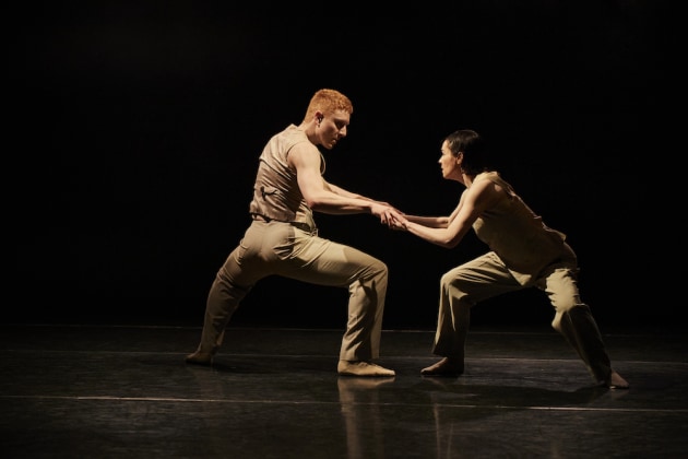 Adam Alzaim and Melissa McCabe in Adam Alzaim&rsquo;s where do I begin. Photo by Frances Andrijich.