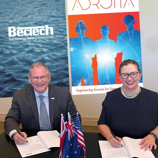 ADROITA and BecTech signed an MoU this week. (Supplied)