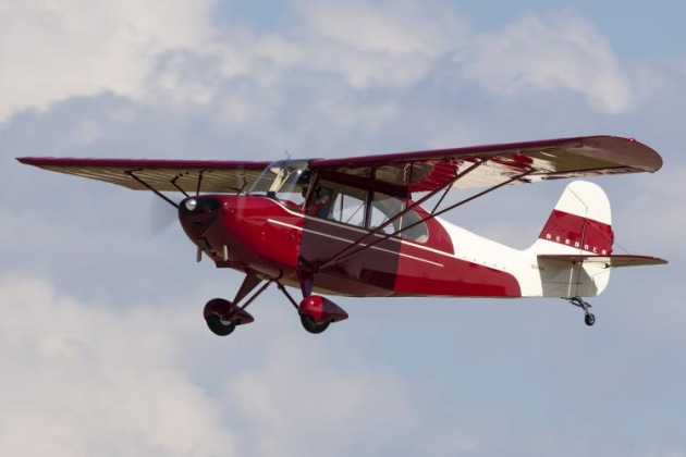 An Aeronca Champ on final. (Philip Hosking)