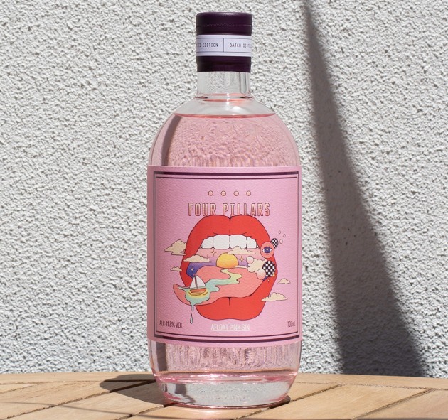 For the third year in a row, Four Pillars has collaborated with Melbourne&rsquo;s floating bar Arbory Afloat to celebrate its annual Pink Gin. But this year is the first time it has been released to the public. (Image source: Four Pillars)