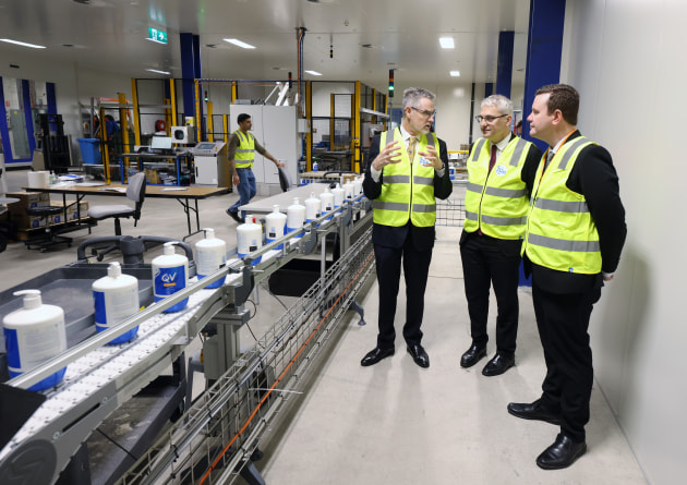 QV Skincare leads charge as new R&D hub opens, jobs are created and capacity doubles [Photo: Alex Coppel]