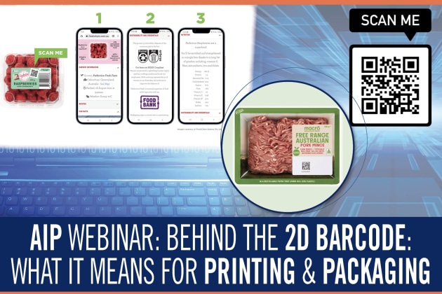 The AIP will hold a webinar on 2D barcodes in collaboration with GS1 Australia.