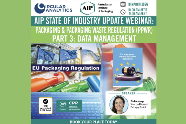 AIP State of Industry update webinar: Packaging & Packaging Waste Management Part 3 on data management