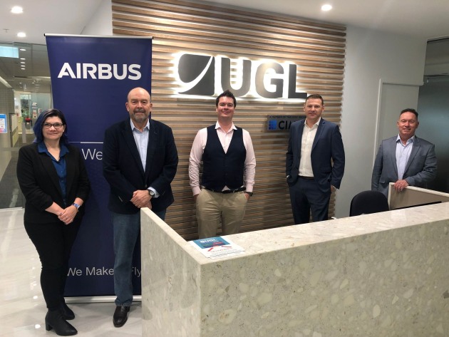 Airbus and UGL representatives. (Supplied)
