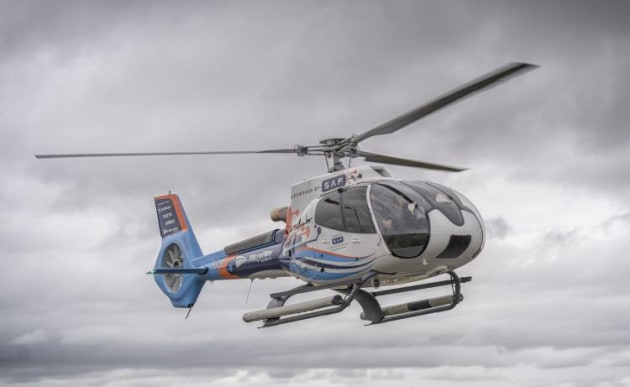 The first flight of a SAF-fueled helicopter in Australia was conducted by MicroFlite at Moorabbin in the lead-up to the Australian International Airshow. (Airbus Helicopters)