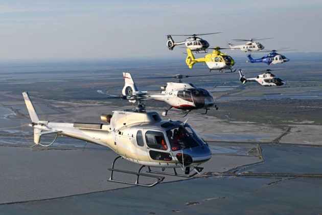 Airbus helicopters in formation. (Airbus Helicopters/Anthony Pecchi)