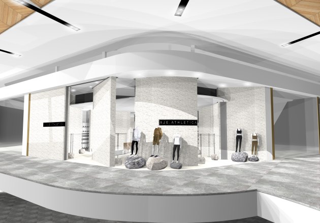 Aje Athletica store - artist render