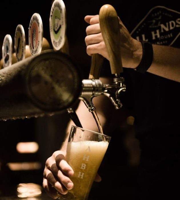 All Hands Brewing House at King Street Wharf in Sydney.