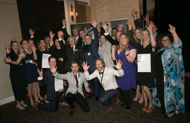 Winners: the medallists celebrate at the Victorian PICAs.
