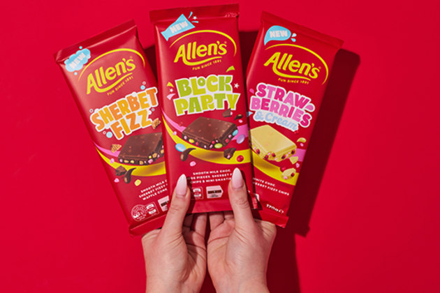 Allen's shakes up the confectionery aisle with the launch of its new Choc Blocks range.